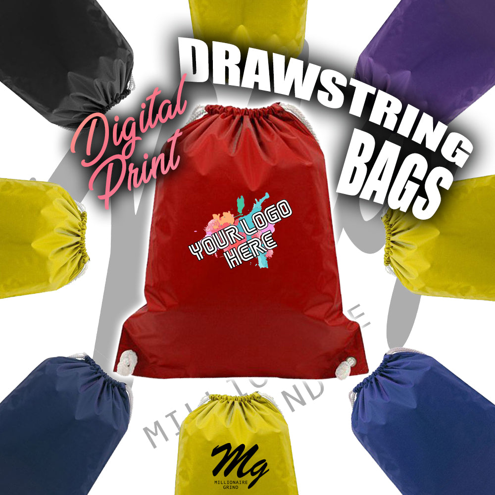 Digital Print Drawstring Bags– Millionaire Grind