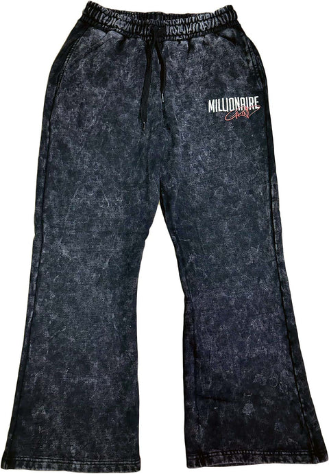 Millionaire Grind - Heavyweight Embroidered Acid Wash Stacked Jogger Set