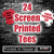 24 Custom Screen Printed Tees