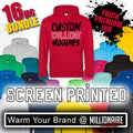 16pc Bundle - Screen Printed College Hoodies